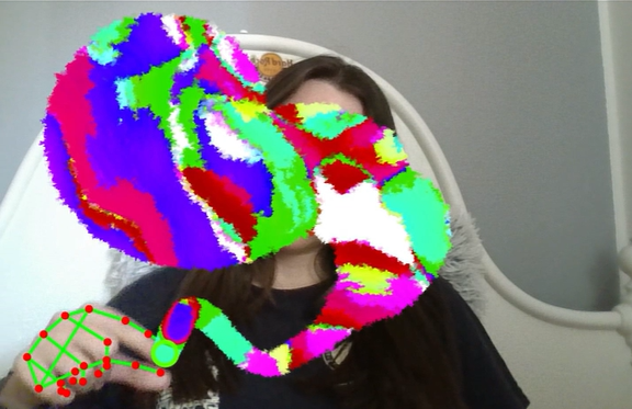 Opere hand tracking interattivo